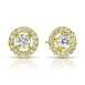 עגילי יהלומים במשקל 0.93Ct - 