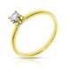 טבעת אירוסי קלאסית במשקל 0.32 קראט יהלומים  - 